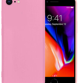 NoXx NoXx iPhone 8 Hoesje Siliconen - Licht Roze