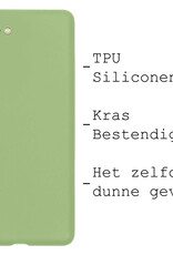 NoXx Hoes Geschikt voor iPhone 8 Hoesje Cover Siliconen Back Case Hoes - Groen