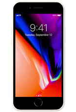 NoXx Hoes Geschikt voor iPhone 7 Hoesje Cover Siliconen Back Case Hoes - Wit - 2x