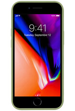 NoXx Hoes Geschikt voor iPhone 7 Hoesje Cover Siliconen Back Case Hoes - Groen - 2x