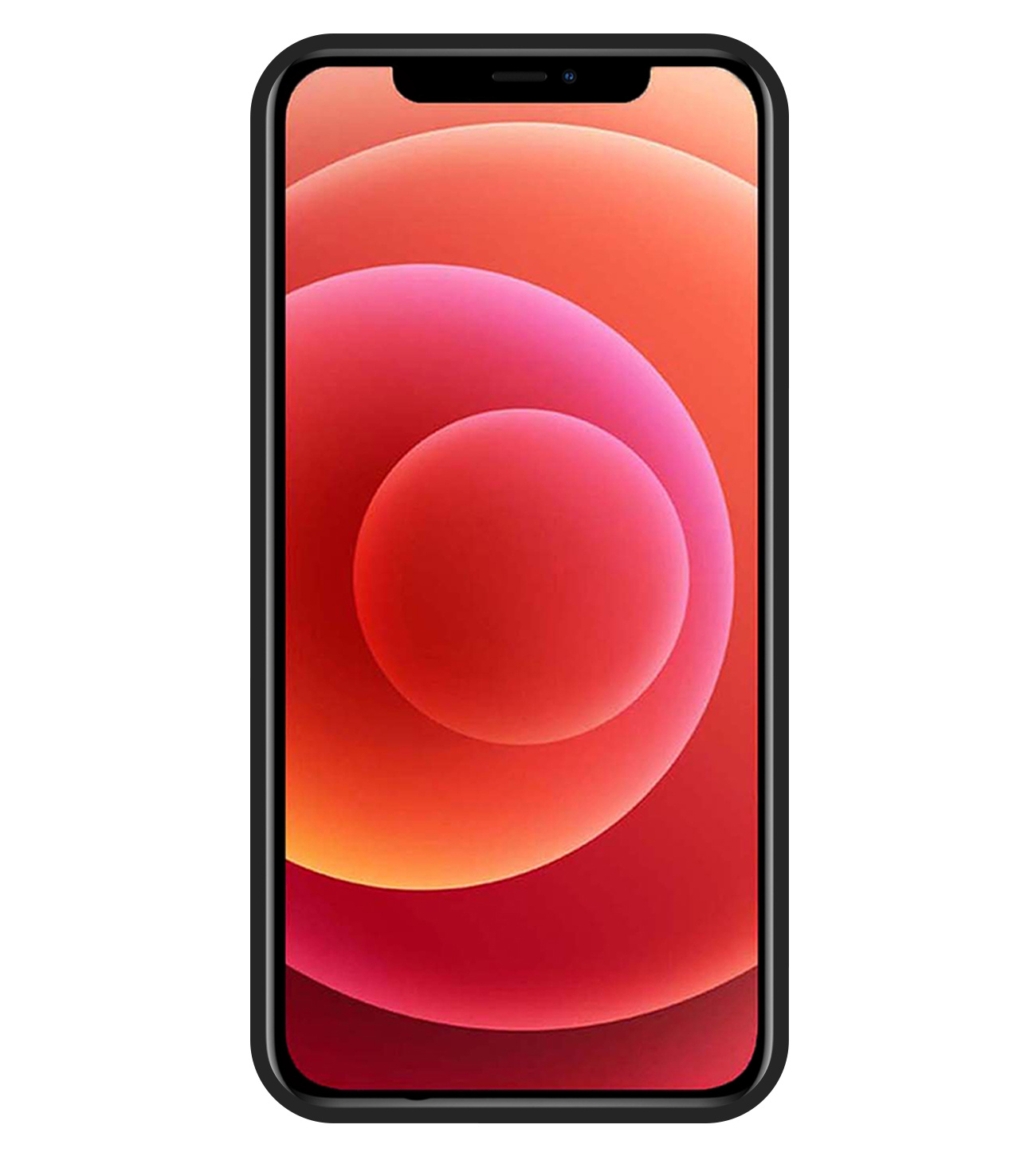 BASEY. Hoes Geschikt voor iPhone 12 Pro Max Hoesje Siliconen Back Cover Case - Hoesje Geschikt voor iPhone 12 Pro Max Hoes Cover Hoesje - Zwart - 2 Stuks