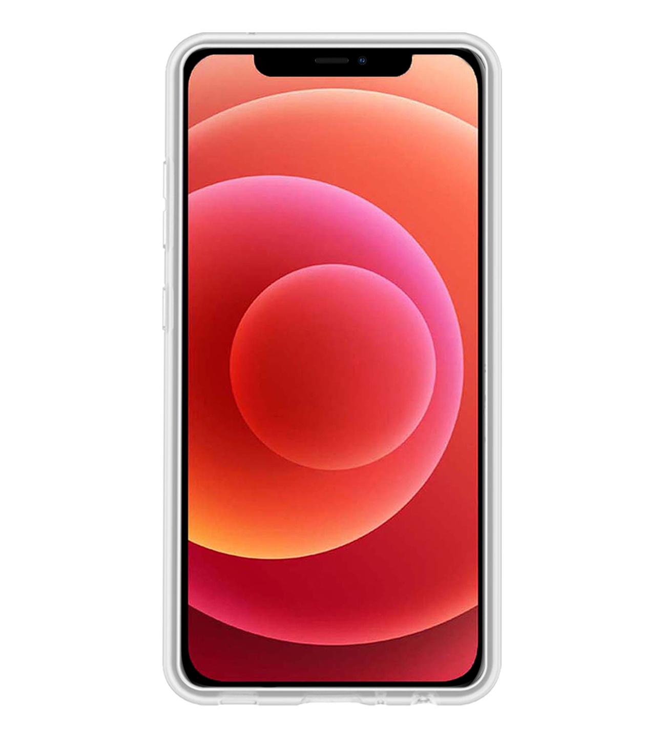 BASEY. Hoes Geschikt voor iPhone 12 Pro Max Hoesje Siliconen Back Cover Case - Hoesje Geschikt voor iPhone 12 Pro Max Hoes Cover Hoesje - Transparant - 2 Stuks