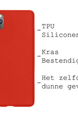 BASEY. Hoes Geschikt voor iPhone 12 Pro Max Hoesje Siliconen Back Cover Case - Hoesje Geschikt voor iPhone 12 Pro Max Hoes Cover Hoesje - Rood - 2 Stuks