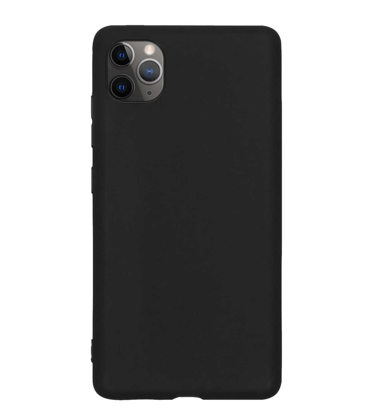 BASEY. Hoes Geschikt voor iPhone 12 Pro Hoesje Siliconen Back Cover Case - Hoesje Geschikt voor iPhone 12 Pro Hoes Cover Hoesje - Zwart - 2 Stuks