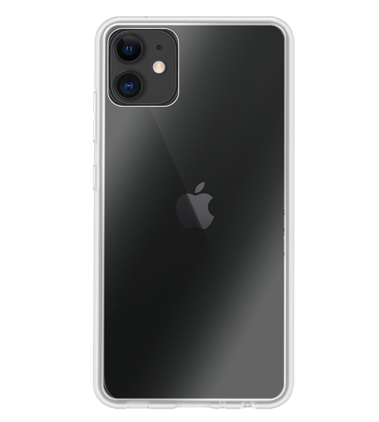 BASEY. Hoes Geschikt voor iPhone 12 Hoesje Siliconen Back Cover Case - Hoesje Geschikt voor iPhone 12 Hoes Cover Hoesje - Transparant - 2 Stuks