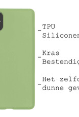 BASEY. Hoes Geschikt voor iPhone 12 Mini Hoesje Siliconen Back Cover Case - Hoesje Geschikt voor iPhone 12 Mini Hoes Cover Hoesje - Groen - 2 Stuks