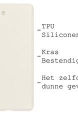 BASEY. Hoes Geschikt voor iPhone SE 2020 Hoesje Siliconen Back Cover Case - Hoesje Geschikt voor iPhone SE (2020) Hoes Cover Hoesje - Wit - 2 Stuks