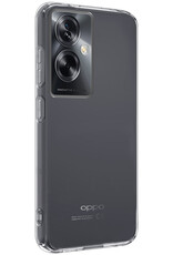 BASEY. Hoes Geschikt voor OPPO A79 Hoesje Siliconen Back Cover Case - Hoesje Geschikt voor OPPO A79 Hoes Cover Hoesje - Transparant