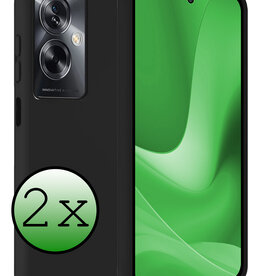 BASEY. BASEY. OPPO A79 Hoesje Siliconen - Zwart - 2 PACK