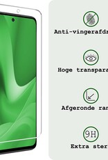 BASEY. Hoes Geschikt voor OPPO A79 Hoesje Siliconen Back Cover Case Met Screenprotector - Hoesje Geschikt voor OPPO A79 Hoes Cover Hoesje - Transparant