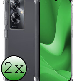 BASEY. BASEY. OPPO A79 Hoesje Shockproof - Transparant - 2 PACK