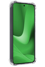 BASEY. Hoes Geschikt voor OPPO A79 Hoesje Shock Proof Case Hoes Siliconen Met Screenprotector - Hoesje Geschikt voor OPPO A79 Hoes Cover Shockproof - Transparant