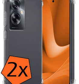 Nomfy Nomfy OPPO A79 Hoesje Shockproof - Transparant - 2 PACK