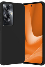 Nomfy Hoesje Geschikt voor OPPO A79 Hoesje Siliconen Cover Case - Hoes Geschikt voor OPPO A79 Hoes Back Case - Zwart