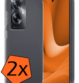 Nomfy Nomfy OPPO A79 Hoesje Siliconen - Transparant - 2 PACK