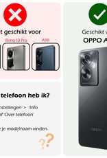 Nomfy Hoesje Geschikt voor OPPO A79 Hoesje Siliconen Cover Case - Hoes Geschikt voor OPPO A79 Hoes Back Case - 2-PACK - Transparant