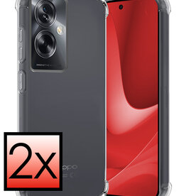 NoXx NoXx OPPO A79 Hoesje Shockproof - Transparant - 2 PACK