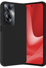 NoXx Hoes Geschikt voor OPPO A79 Hoesje Cover Siliconen Back Case Hoes - Zwart