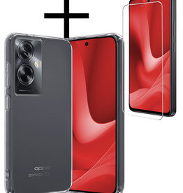 NoXx NoXx OPPO A79 Hoesje Siliconen Met Screenprotector - Transparant