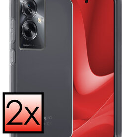 NoXx NoXx OPPO A79 Hoesje Siliconen - Transparant - 2 PACK