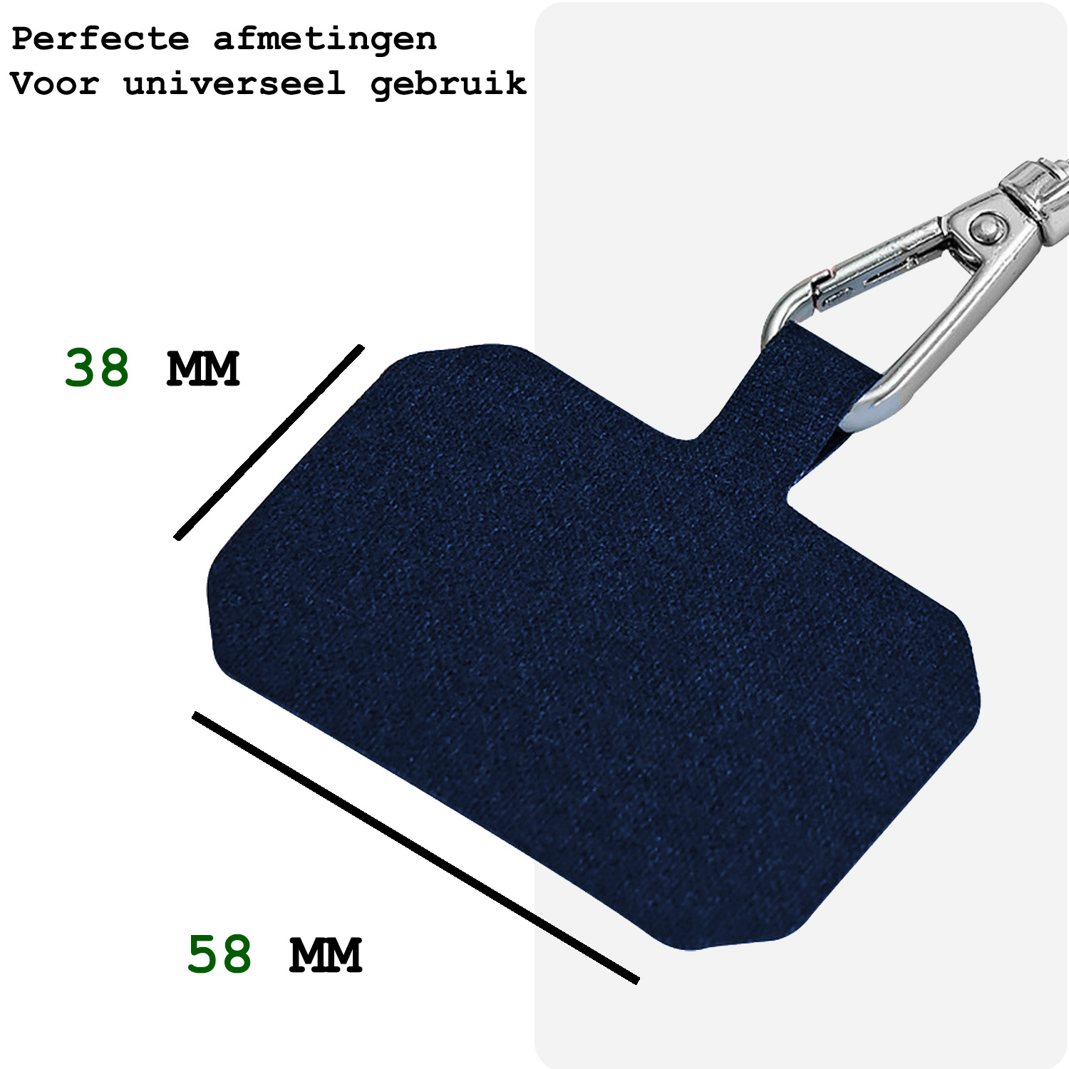 BASEY. Telefoonkoorden Universeel Telefoonkoord Verstelbaar Telefoon Koord - Universeel Telefoonkoord 150 cm - Donkerblauw