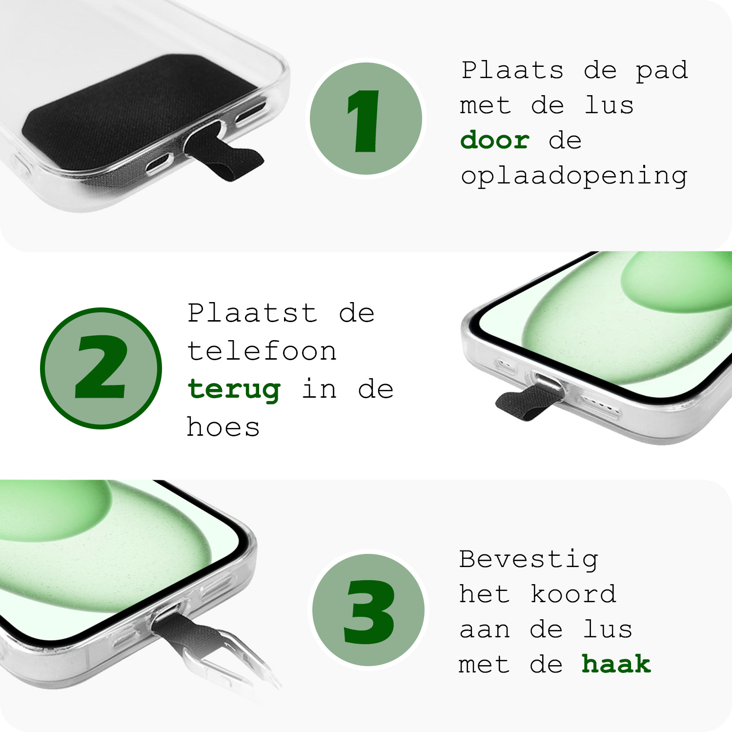 BASEY. Telefoonkoorden Universeel Telefoonkoord Verstelbaar Telefoon Koord - Universeel Telefoonkoord 150 cm - Rood