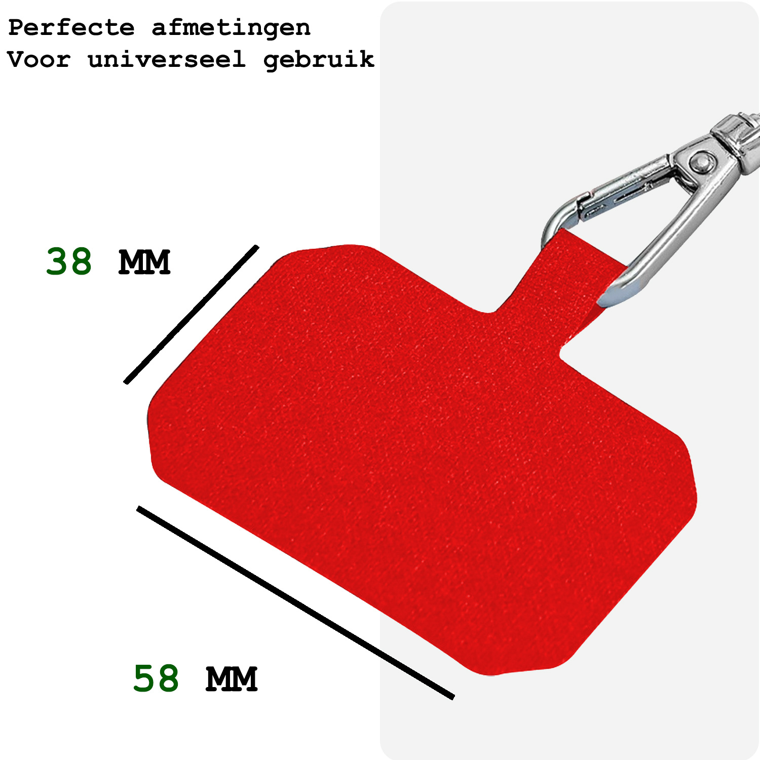 BASEY. Telefoonkoorden Universeel Telefoonkoord Verstelbaar Telefoon Koord - Universeel Telefoonkoord 150 cm - Rood