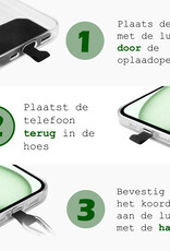 BASEY. Telefoonkoorden Universeel Telefoonkoord Verstelbaar Telefoon Koord - Universeel Telefoonkoord 150 cm - Wit