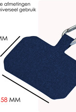 NoXx Telefoon Koord Universeel Telefoonkoord Verstelbaar - Telefoonkoorden Universeel Verstelbaar - Donkerblauw
