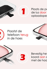 NoXx Telefoon Koord Universeel Telefoonkoord Verstelbaar - Telefoonkoorden Universeel Verstelbaar - Wit