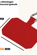 Nomfy Universeel Telefoonkoord Telefoonkoorden Verstelbaar - Universeel Telefoon Koord Polyester Telefoonkoord - Rood