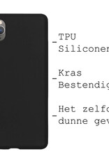 BASEY. Hoes Geschikt voor iPhone 11 Pro Max Hoesje Siliconen Back Cover Case - Hoesje Geschikt voor iPhone 11 Pro Max Hoes Cover Hoesje - Zwart