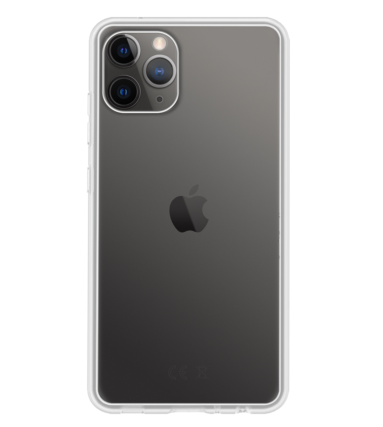 BASEY. Hoes Geschikt voor iPhone 11 Pro Max Hoesje Siliconen Back Cover Case - Hoesje Geschikt voor iPhone 11 Pro Max Hoes Cover Hoesje - Transparant