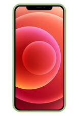 BASEY. Hoes Geschikt voor iPhone 11 Pro Max Hoesje Siliconen Back Cover Case - Hoesje Geschikt voor iPhone 11 Pro Max Hoes Cover Hoesje - Groen