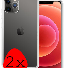 BASEY. BASEY. iPhone 11 Pro Hoesje Siliconen 2 PACK - Transparant