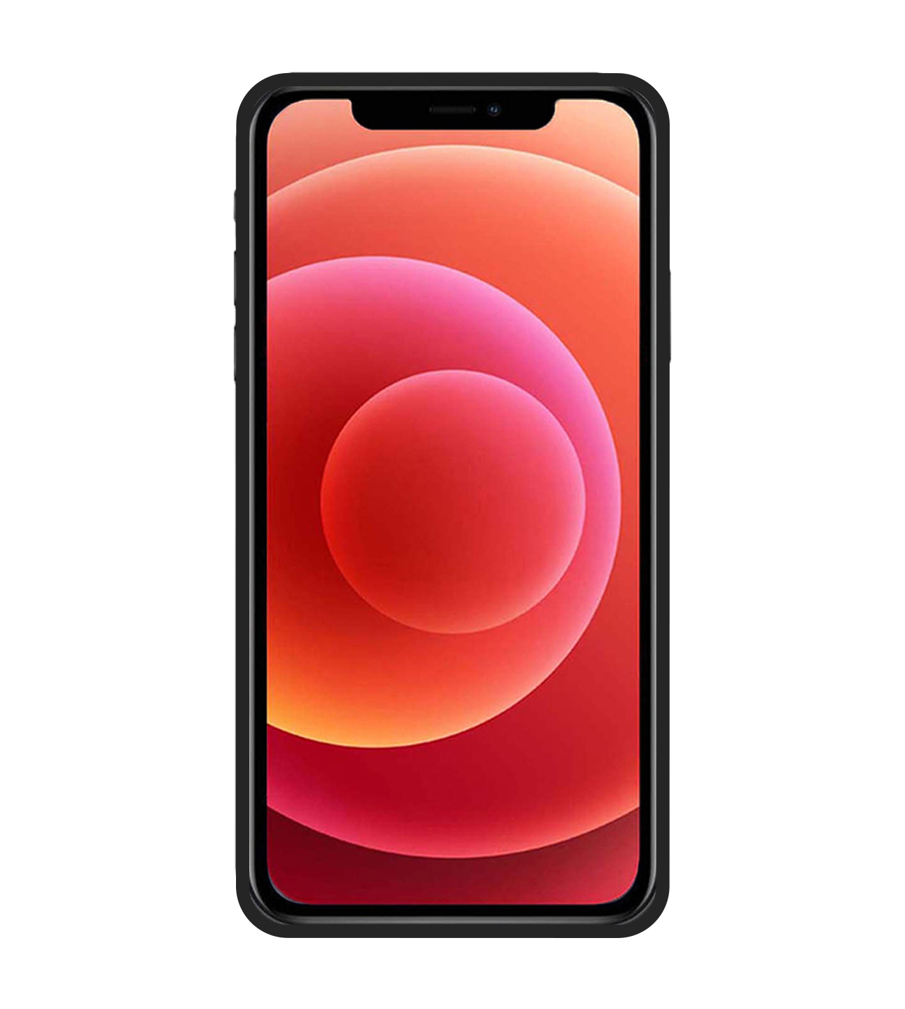 BASEY. Hoes Geschikt voor iPhone 11 Hoesje Siliconen Back Cover Case - Hoesje Geschikt voor iPhone 11 Hoes Cover Hoesje - Zwart - 2 Stuks