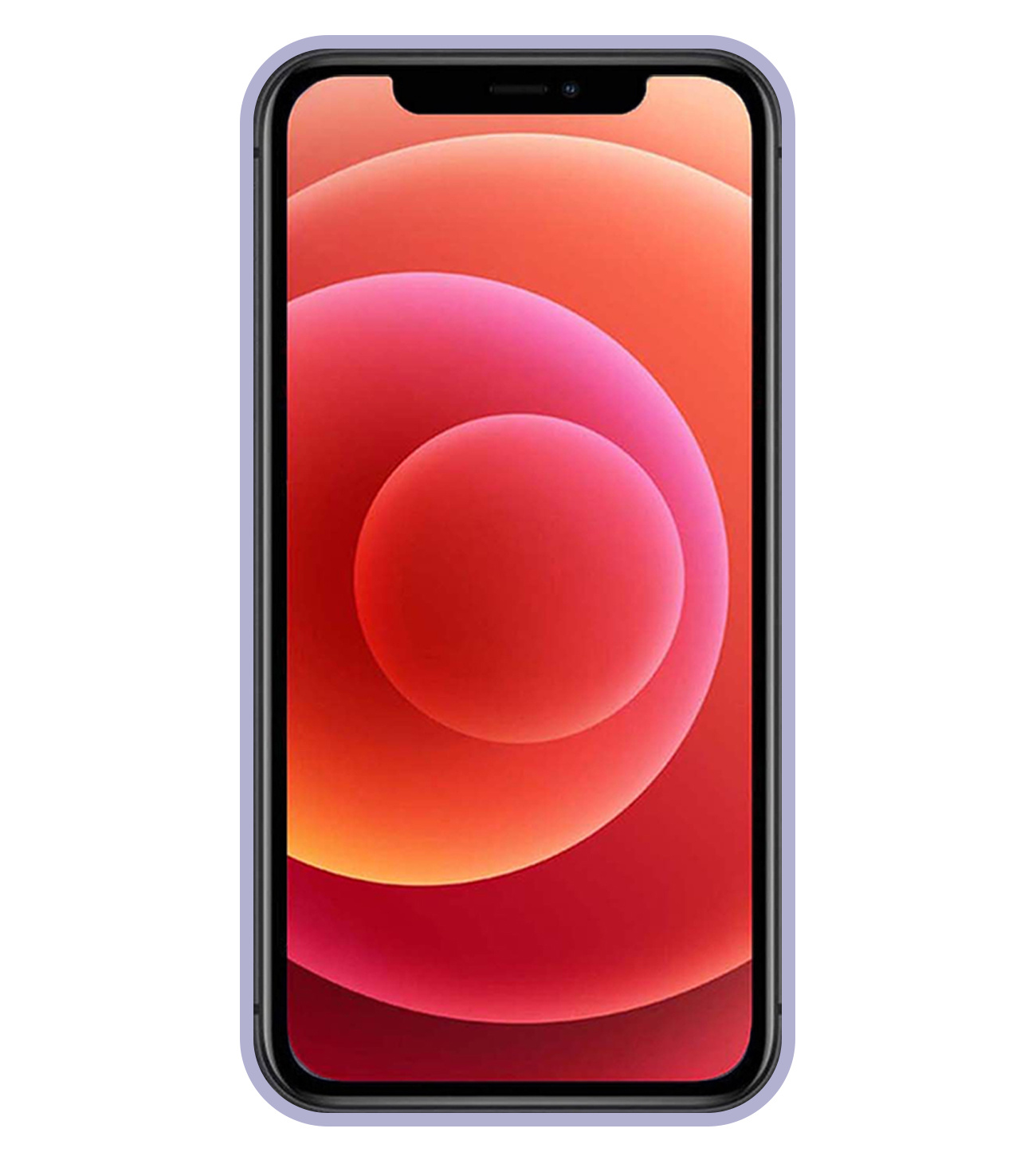 BASEY. Hoes Geschikt voor iPhone 11 Hoesje Siliconen Back Cover Case - Hoesje Geschikt voor iPhone 11 Hoes Cover Hoesje - Lila - 2 Stuks