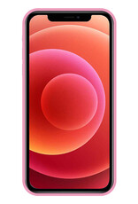BASEY. Hoes Geschikt voor iPhone 11 Hoesje Siliconen Back Cover Case - Hoesje Geschikt voor iPhone 11 Hoes Cover Hoesje - Lichtroze - 2 Stuks