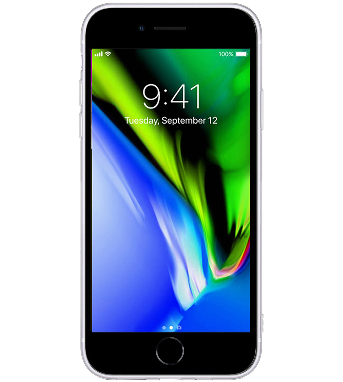 BASEY. Hoes Geschikt voor iPhone 8 Hoesje Siliconen Back Cover Case - Hoesje Geschikt voor iPhone 8 Hoes Cover Hoesje - Transparant - 2 Stuks