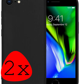 BASEY. BASEY. iPhone 7 Hoesje Siliconen 2 PACK - Zwart