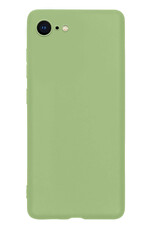 BASEY. Hoes Geschikt voor iPhone 7 Hoesje Siliconen Back Cover Case - Hoesje Geschikt voor iPhone 7 Hoes Cover Hoesje - Groen - 2 Stuks