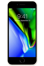 BASEY. Hoes Geschikt voor iPhone 7 Hoesje Siliconen Back Cover Case - Hoesje Geschikt voor iPhone 7 Hoes Cover Hoesje - Wit