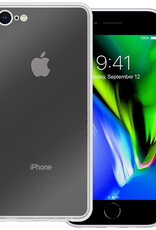 BASEY. Hoes Geschikt voor iPhone 7 Hoesje Siliconen Back Cover Case - Hoesje Geschikt voor iPhone 7 Hoes Cover Hoesje - Transparant