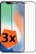 Nomfy Screenprotector Geschikt voor iPhone 12 Pro Screenprotector Bescherm Glas - Screenprotector Geschikt voor iPhone 12 Pro Screen Protector Tempered Glass Full Screen Full Cover - 3 PACK