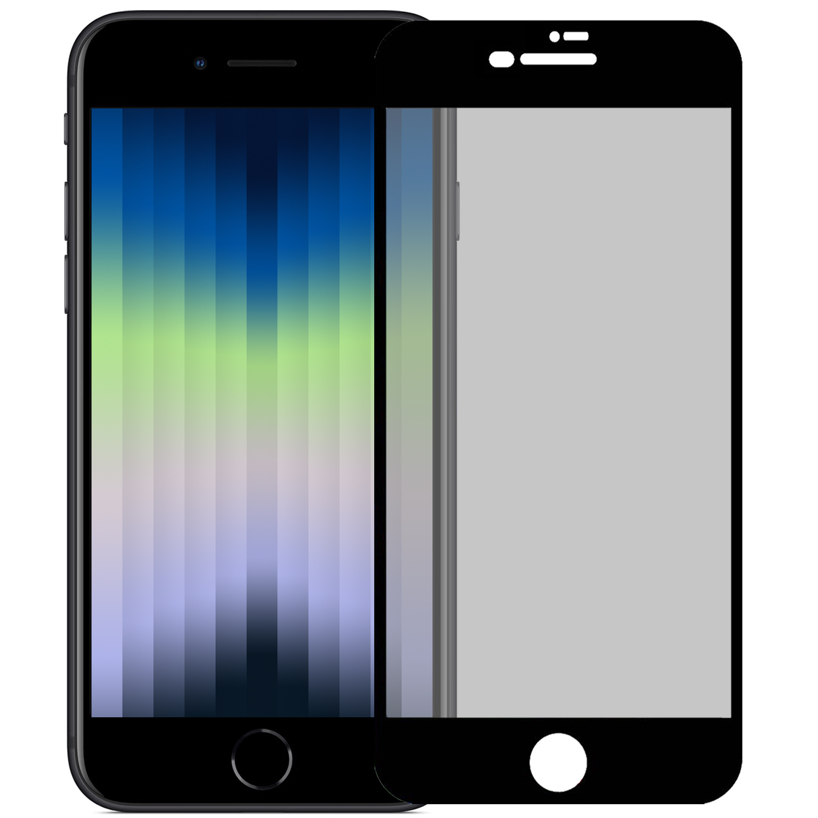 Nomfy Screenprotector Geschikt voor iPhone SE 2022 Screenprotector Privacy Bescherm Glas - Screenprotector Geschikt voor iPhone SE (2022) Privacy Screenprotector Tempered Glass - 2 PACK