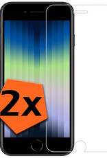 Nomfy Screenprotector Geschikt voor iPhone SE 2022 Screenprotector Bescherm Glas Tempered Glass - Screenprotector Geschikt voor iPhone SE (2022) Screen Protector - 2 PACK