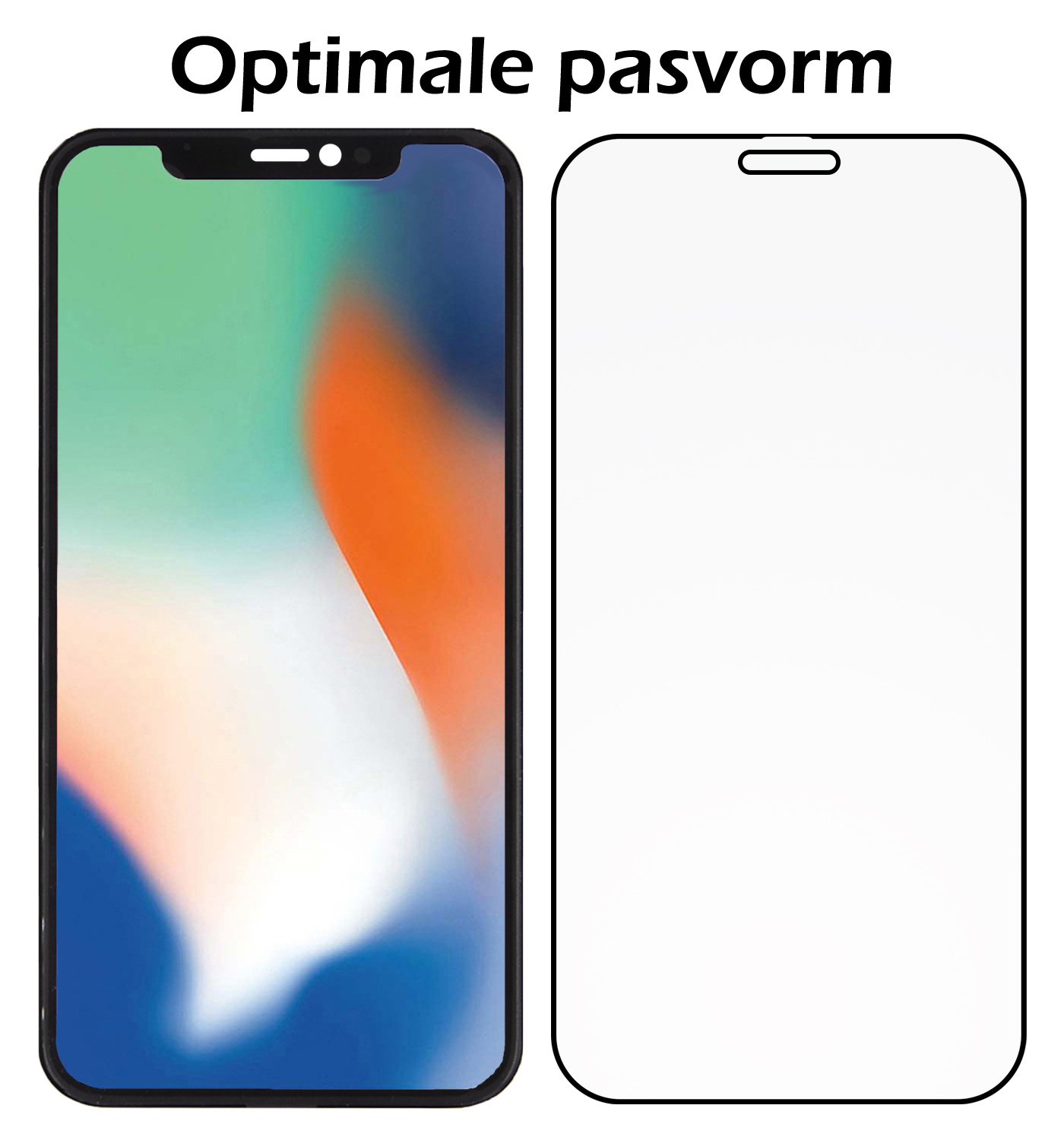 Nomfy Screenprotector Geschikt voor iPhone 11 Pro Max Screenprotector Bescherm Glas - Screenprotector Geschikt voor iPhone 11 Pro Max Screen Protector Tempered Glass Volledig