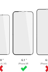 Nomfy Screenprotector Geschikt voor iPhone XR Screenprotector Bescherm Glas - Screenprotector Geschikt voor iPhone XR Screen Protector Tempered Glass Volledig - 3 PACK