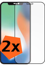 Nomfy Screenprotector Geschikt voor iPhone Xs Max Screenprotector Bescherm Glas - Screenprotector Geschikt voor iPhone Xs Max Screen Protector Tempered Glass Full Screen Full Cover - 2 PACK