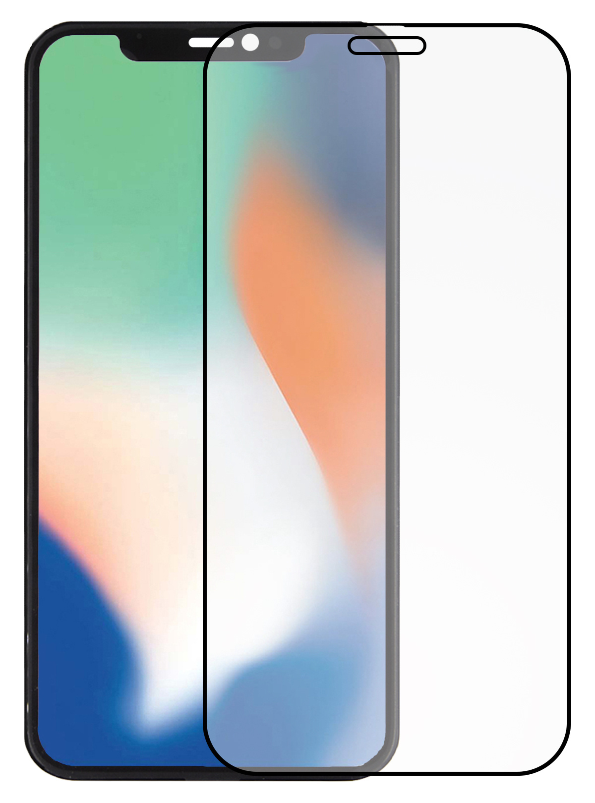 Nomfy Screenprotector Geschikt voor iPhone Xs Screenprotector Bescherm Glas - Screenprotector Geschikt voor iPhone Xs Screen Protector Tempered Glass Full Screen Full Cover